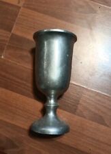 Vintage Pewtarex Pewter Chalice Goblet 7 1/4 Inches Tall. Cool Piece  picture