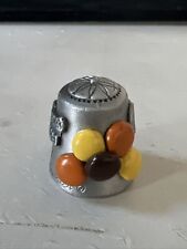 Vintage Rare Pewter Reeses Pieces  Nicholas Gish Signed Thimble picture