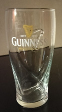 GUINNESS BEER GLASS *Embossed Harp Logo Est 1759* 6 1/4” *FAST  picture
