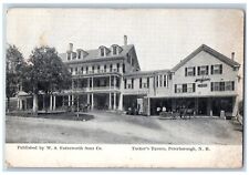 Peterborough New Hampshire Postcard Tucker's Tavern Road c1918 Vintage Antique picture
