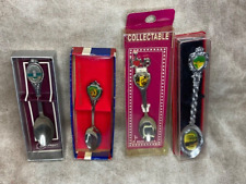 Souvenir Spoon Lot of 4 Grand Caverns Cherokee Reservation Niagra Falls picture