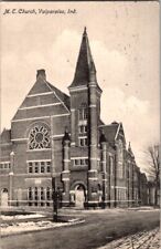 Vintage Postcard Methodist Episcopal Church Valparaiso IN Indiana 1908     G-696 picture