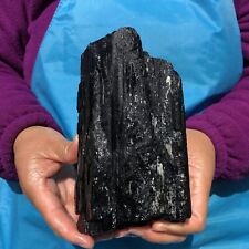 2.86LB TOP Natural Black Tourmaline Crystal Rough Mineral Healing Specimen 721 picture
