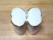LENOX AMERICAN BY DESIGN 2 PIECE BUTTERFLY TRINKET BOX  NEW WITHOUT TAGS OR BOX picture