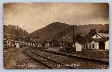 J87/ Irondale Ohio RPPC Postcard c1910 C&P Railroad Depot Steubenville1798 picture