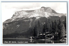 Yoho National Park BC Canada Postcard Mt. Wapta Emerald Lake c1920's RPPC Photo picture