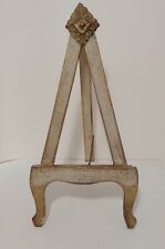 10.5” Vintage Italy Florentine Wood Picture Frame Easel Stand Display Gold  picture