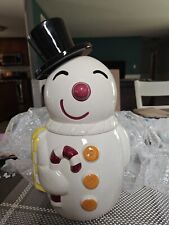 RARE Vintage Doranne Snowman Cookie Jar picture