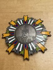 CHINA,MILITARY UNKNOWN PROVINCE,WAR LORDS,BREAST STAR,SILVER,ENAMEL,SIZE 89mm.. picture