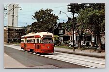 Postcard Trolley Street Car Toronto Transit A13 Class PCC, Vintage Chrome G17 picture