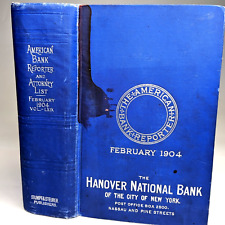 RARE 1904 American Bank Reporter Book Attorney List Reference Hanover w/ Maps B1 picture