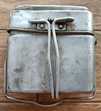 WW2 beautifull French POW 1940 Food Mesh Canteen - Prisoner Trench Art Rare picture