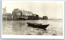 Postcard Fisherman's Wharf Dock low tide RPPC A193 picture
