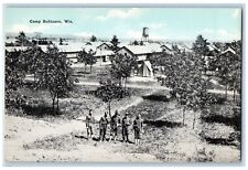 1910 Camp Robinson Soldier Army Tent Exterior World War Field Wisconsin Postcard picture