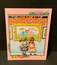 Mary Engelbreit Blank Note Card UNUSED The Art of Friendship Glittery Mary & Co picture
