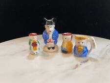 Miniature Toby Pitcher & Mugs Lot of 4, Unmarked  picture