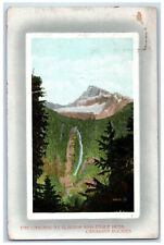 1912 The Cascade at Glacier and Eagle Peak Canadian Rockies Postcard picture