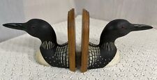 Pair Of Vintage Loon Bookends Jennings Decoy Co. St Cloud Minnesota picture