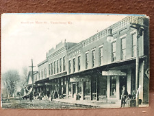 VANCEBURG KY MAIN STREET Postcard 1900's Kraemer Art POSTCARD from collection picture