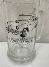 VTG E.H. Lawton THUNDERBIRD Beer Mug Clear Glass Signed 1978  91/1 picture