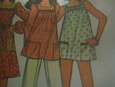 Vintage 1970's McCall's 3512 SHORT or LONG DRESS or SMOCK Sewing Pattern Women picture