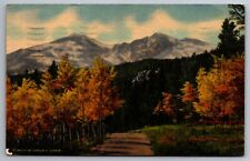 Postcard Long's Peak Rocky Mountain National Park Estes Park Colorado    F 23 picture