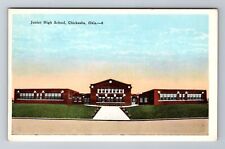 Chickasha OK-Oklahoma, Junior High School, Antique, Vintage Postcard picture