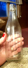 Vintage/Antique Unmarked Ketchup Catsup 18 Paneled Clear Glass Bottle picture
