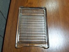 Vintage/Antique MIDGET WASHER Washing Board Embossed GLASS  - Nice picture