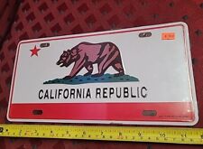 USA California Republic Aluminum Metal Sign License Plate Decor Novelty   picture