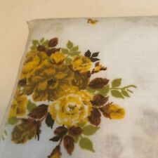 Vintage Textiles foxcroft garza one Twin sheet floral  perma prest no iron NOS picture