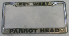 Key West FL Jimmy Buffett Margaritaville Parrot Head Vintage License Plate Frame picture