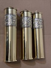 Set Of 3 Ornate Grandfather Clock Weights Howard Miller Trend Sligh Era picture