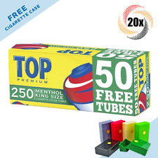 20x Boxes TOP Premium Filter Menthol King Size ( 5,000 Tubes ) Cigarette RYO picture