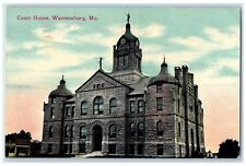 1914 Court House Exterior Building Warrensburg Missouri Vintage Antique Postcard picture