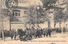 CPA 38 GRENOBLE LES GREVES MILITARY OCCUPATION OF THE MUNICIPAL GYMNASIUM picture