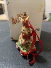 Vintage Schmid Gallery 2 1993 Bunny Christmas Ornament picture