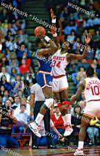 HAKEEM OLAJUWON vs Rookie PATRICK EWING 1986-87 NBA Original 35mm Photo Slide picture