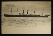 SS Finland Doppel Schrauebn Postcard Steamship Red Star Line Antwerp New York picture