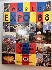 World Expo 88 Official Souvenir Program w/Pavilion Stamps & Extras picture