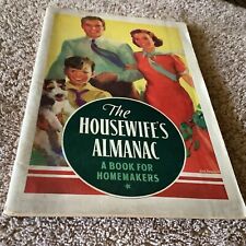 ANTIQUE VTG 1938 KELLOGG'S HOUSEWIFE'S ALMANAC & COOK BOOK, FOR HOMEMAKERS, NICE picture