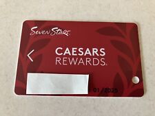 CAESARS CAESAR'S REWARDS SEVEN STARS PLAYERS SLOT CLUB CARD 2025 ASIAN NAME picture