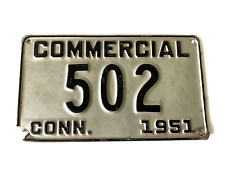 RARE 1951 Connecticut Commercial 3 DIGIT license plate picture