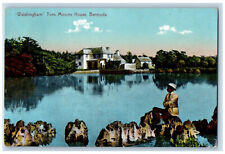 Bermuda Postcard View of Walshingham Tom Moores House c1910 Antique Posted picture