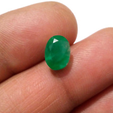 Fabulous Zambian Emerald Faceted Oval Shape 2.90 Crt Emerald Loose Gemstone picture