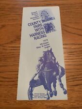 Vintage - Rare - 1979 Michigan Harness Racing Fair Guide Brochure Pamphlet  picture