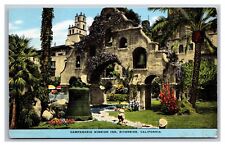 Riverside CA California Campanario Mission Inn Hotel Unposted Linen Postcard picture