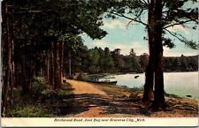 Traverse City Michigan Birchwood Road near East Bay Vintage Postcard picture