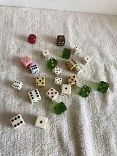 Vintage Dice Lot of 28 ~ Various Sizes & Colors picture