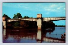 Yazoo City MS- Mississippi, Yazoo River Bridge, Antique, Vintage Postcard picture